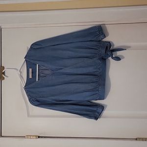 Loft Size Small Brand New Chambray Crop Top